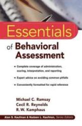 Essentials Of Behavioral Assessment