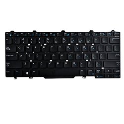 Eathtek Replacement Laptop Keyboard Without Backlit And Frame No Pointer For Dell Latitude E5450 E7450 Series Black Us Layout Compatible Part Number 094F68 Nsk-lkauw