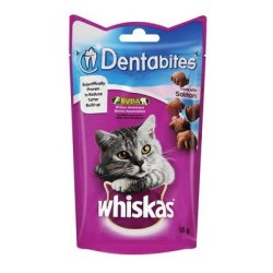 Whiskas Cat Dentabite Treats With Salmon 50G