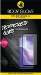 Body Glove - Oppo RENO5 5G Tempered Glass Screenguard - Black
