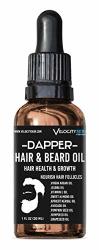 Velocity Skin - Hair Serum - Nutrient Packed Men's Hair Oil & Beard Oil For Hair Growth - Beard Growth - Hair Thickness &