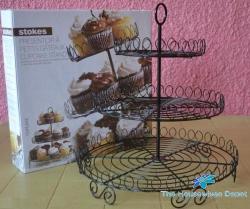 3 Layer Wire metal Cupcake Stand From The Housewives Depot
