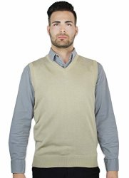 Blue Ocean Solid Color Sweater Vest-medium