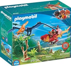 Playmobil Adventure Copter With Pterodactyl Building Set