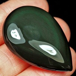 Reference Point: Ultra Rare Huge 56.50 Carat Mexican Rainbow Obsidian