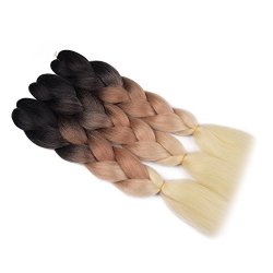 Xuchang Blonde Hair Products Co Ltd 3pcs Lot Ombre Kanekalon