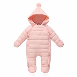 Ohrwurm Baby Girl's Bunting Footed Jumpsuit Pram Onesies Jumpsuit Long Sleeve Zipper Snow Coat Winter Outfit Jacket Light Pink 15-21 Months