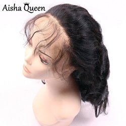 Aisha Queen 360 Lace Frontal Closure Grade 8A Brazilian Virgin Hair Body Wave 100% Human Hair Frontal Closure With Baby Hair 20" Free Part