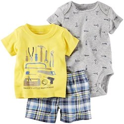 Carter's Baby Boys' Diaper Cover Sets 121H170 Yellow Nb