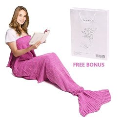 Mermaid Tail Blanket Amyhomie Mermaid Blanket Adult Mermaid Tail Blanket Crotchet Kids Mermaid Tail Blanket For Girls Adult Pink