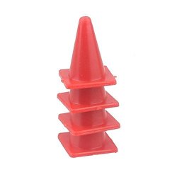 Aimeely Red MINI Sport Traning Cone Roller Skating Pile MINI Cones Funny Traffic Signs Obstacle Marks 20PCS