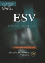 Esv Clarion Reference Bible Black Edge-lined Goatskin Leather ES486:XE Black Goatskin Leather Leather Fine Binding