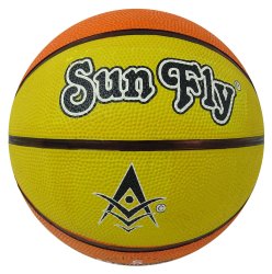Sun Fly Yellow & Orange Ultimate Rubber Moulded Ball Training BASKETBALL-5 Sz SNF-BB3B