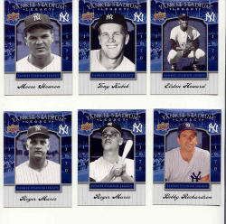 Yankee Stadium Legacy 1960's - Upper Deck 2008 Collection Of 6 Baseball Cards