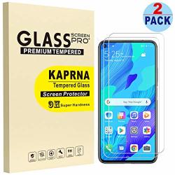2-PACK Kaprna Compatible With Huawei Nova 5T Screen Protector 9H Hardness Tempered Glass Film For Huawei Nova 5T 6.26" High Definition