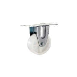 - White Nylon Caster With Fixed Wheel 100MM