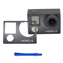 Front Cover Faceplate Frame Housing Replacement Repair Part For Gopro Hero 4 Black And Silver