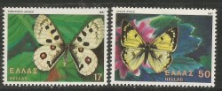 Greece 1981 Butterflies Unmounted Mint Set Sg 1563-4