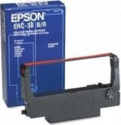 Epson - ERC38 Fabric Ribbon - Red black