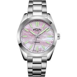 Henley Stainless Steel Pink Mother Of Pearl Dial Woman's Watch LB05280 07