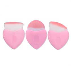 Pink Heart Shaped Makeup Brushes Set