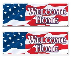 Beistle Welcome Home Sign Banner Party Accessory