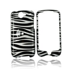 For Google Nexus One Hard Case Cover Silver Black Zebra