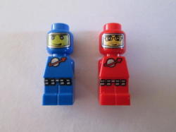 Spacemen Blue And Red - Lego Microfigure