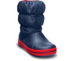 Winter Puff Boot Kids - Navy red J3