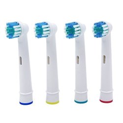 Lezhisnug 4PCS Replacement Brush Heads For Oral-b Electric Toothbrush Fit Advance Power pro HEALTH TRIUMPH 3D Excel vitality Precision Clean