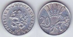Czechoslovakia Coin 20 Heller KM31 1951 Unc M-0132