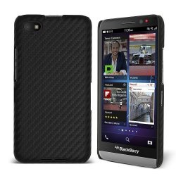 Celicious Slender Cf Carbon Fibre Back Cover Case For Blackberry Z30 - Black