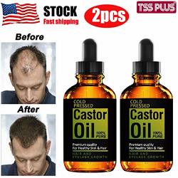 Deals On Pcs 2 Cosmetics Castor Oil Organic Grow Hair Long Hair