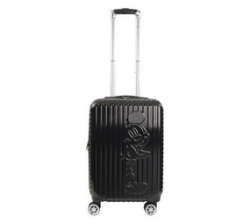 - Disney - Mickey Mouse Luggage Spinner Suitcase - 56CM Striped Black