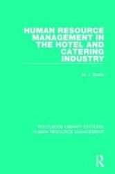 Human Resource Management In The Hotel And Catering Industry Paperback