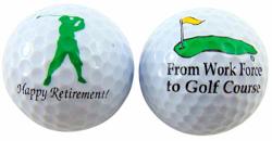Westmon Works Retirement Golf Balls Funny Gag Gift For Golfer Gift Pack Set Of 2