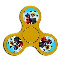 Triangle Miraculous Tales Of Ladybug Cat Noir High-speed Finger Fidget Spinners Toy For Add Adhd Anxiety Adult & Children