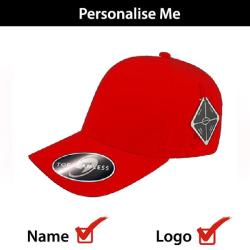 Top Speed Welded Seamless Fitted Golf Cap - Red L XL