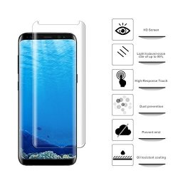 Galaxy S8 Glass Screen Protector Jininges Case Friendly Updated Version Screen Protector Applied HD Clear Film Glass Screen Protector For Samsung Galaxy S8