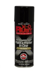 General Paint & Manufacturing XOP-2 X-o Rust Professional Rust Preventative Paint And Primer In One Spray With 360-DEGREE Spray Tip Gloss Black safety Black