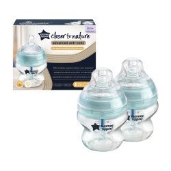 Tommee Tippee Closer To Nature Advanced Comfort Baby Bottles 150 Ml 2 Pack