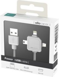 Allocacoc 9002-UC80CN 2.6 Ft. Power USB Cable - White