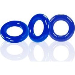 Willy Rings Police Blue Pack Of 3