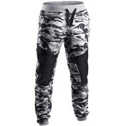 Men Pants Daoroka Men's Casual Camouflage Long Patchwork Jogger Gym Athletic Running Sports Trousers Sweatpants M Gray