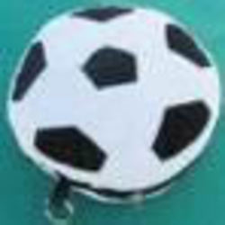 UniQue Soccer Ball 24 Cd Wallet - Black white