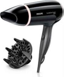 Philips BHD004 00 Essential Care Compact Hairdryer  - Powerful Drying With A Pleasant Sound Designed By Sound Experts Diffuser 220-240V Compact Design For Easy