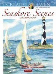 Creative Haven Seashore Scenes Coloring Book Paperback