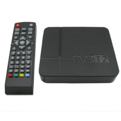 Mini Terrestrial Receiver Hd Dvb-t2 Set Top Box Support Usb Hdmi Mpeg4 h.264 Black