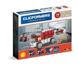 Magformers Clicformers Rescue Set 70 Piece Multicolor