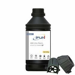 Ifun Abs Like Resin 3D 405NM Lcd Dlp Printer High Impact High Tough Strength Hitemp Rapid Sla Uv 3D Printing Liquid Photopolymer Grey 500ML